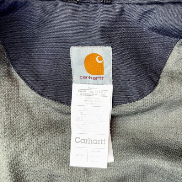 Carhartt Mens J162BLK Black Full Zip Active Jacket Coat Workwear Size M - Picture 3 of 7